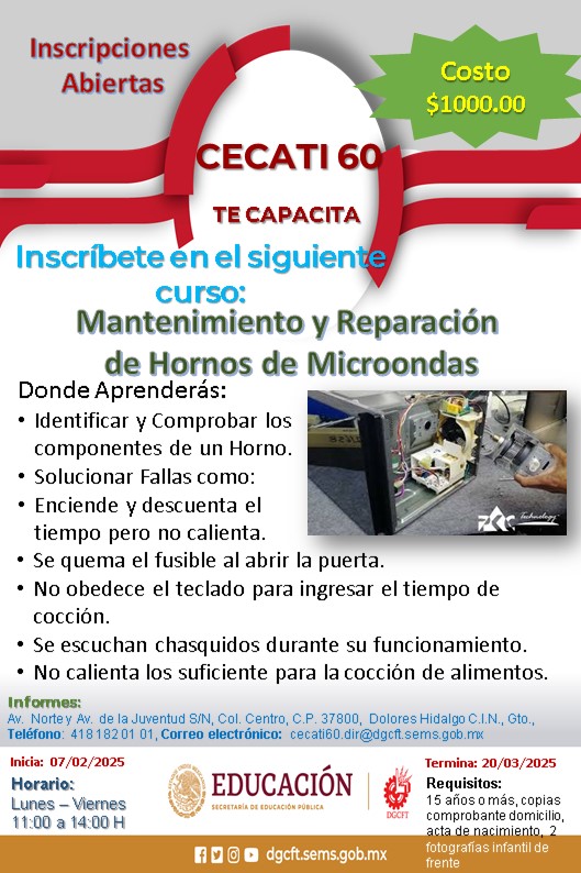 Curso de capacitación cecati 60