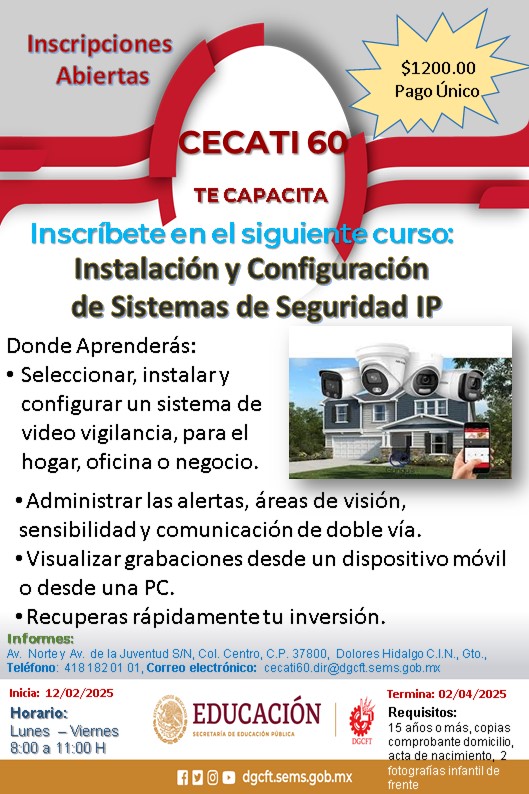 Curso de capacitación cecati 60